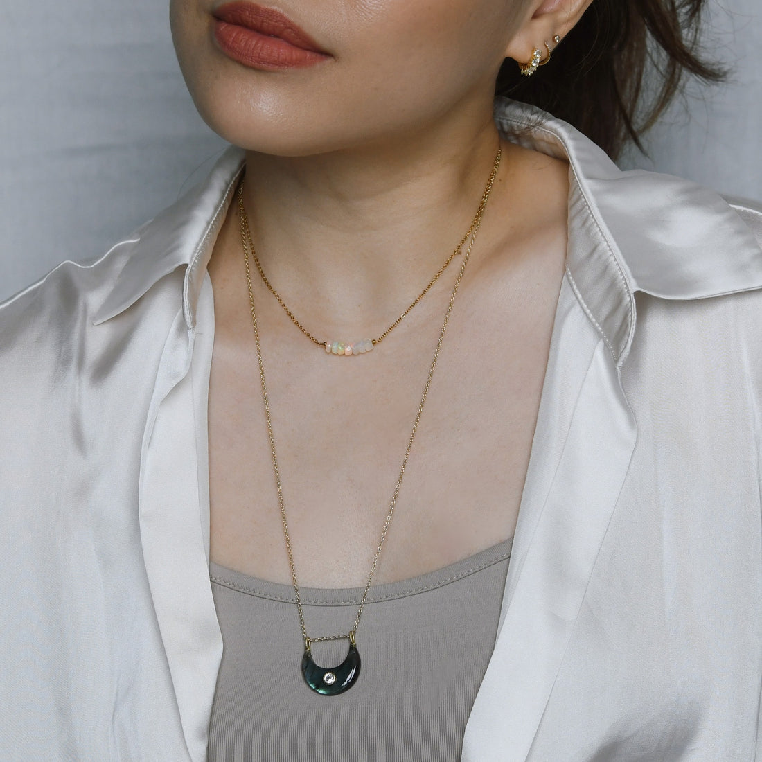 Neala Ethiopian Opal Necklace