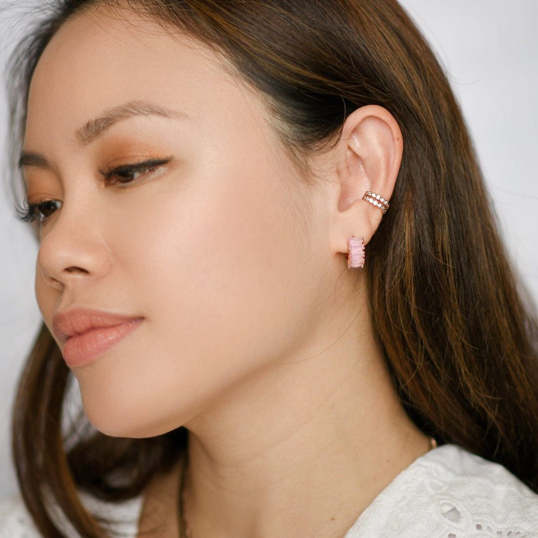 Jada Hoop | Baby Pink Rose Gold