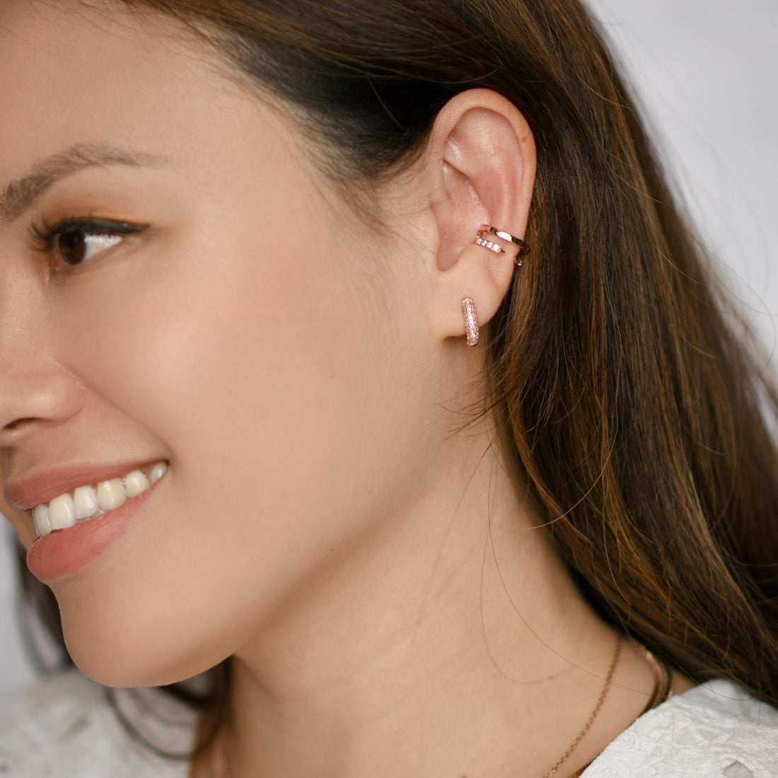 Lexi Baby Hoop | Rose Gold