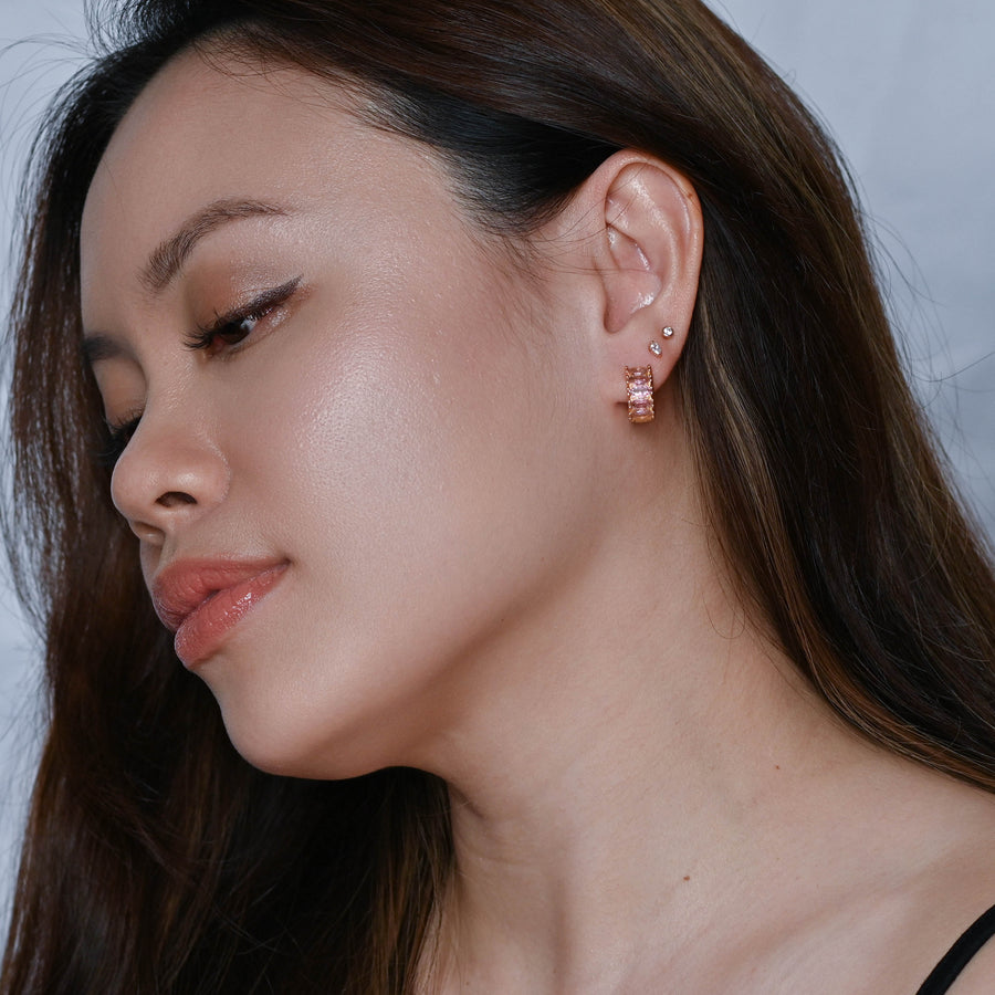 Jada Hoops | Blush Gold