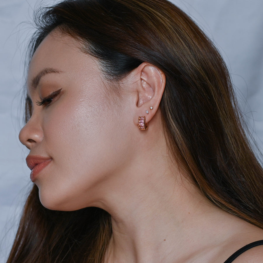 Jada Hoops | Blush Gold