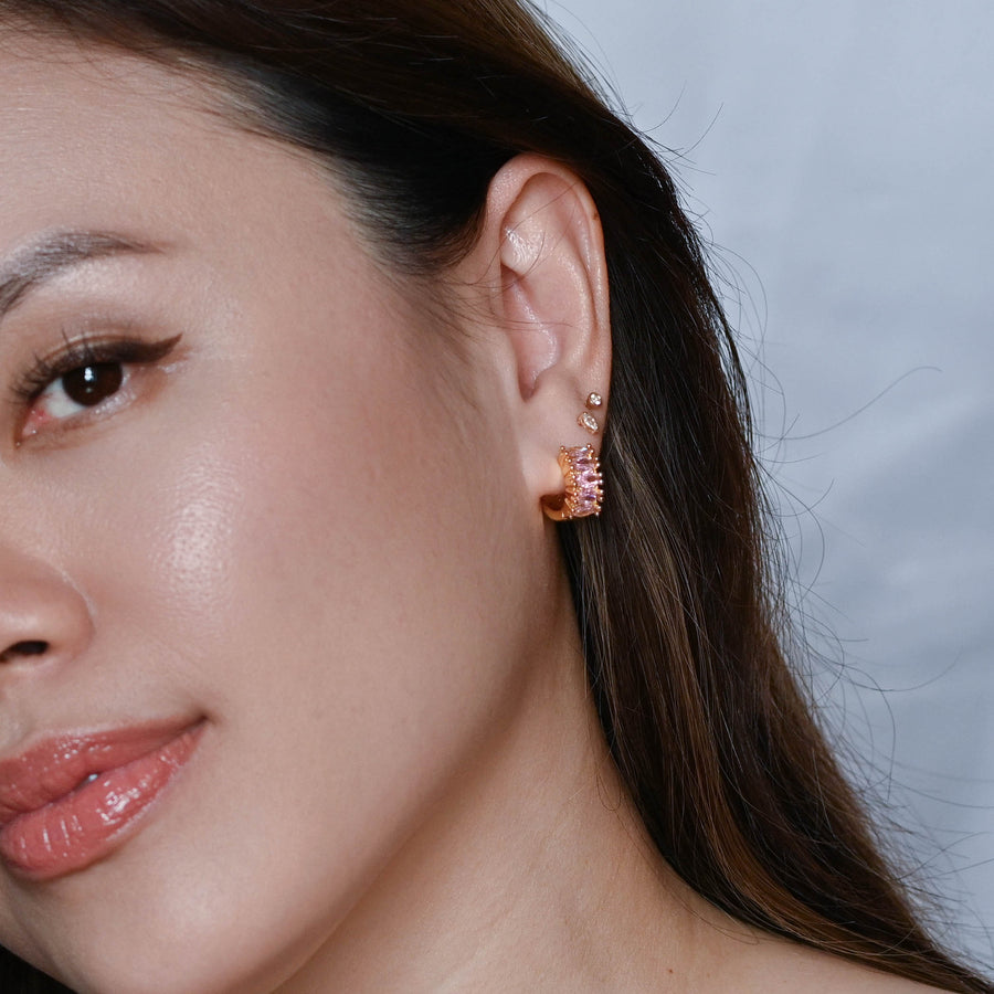 Jada Hoops | Blush Gold