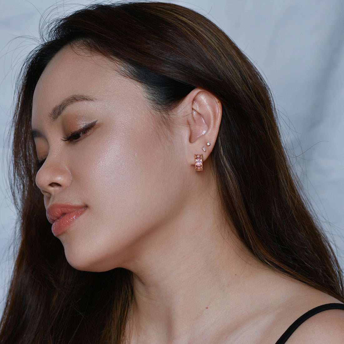 Jada Hoops | Blush Gold