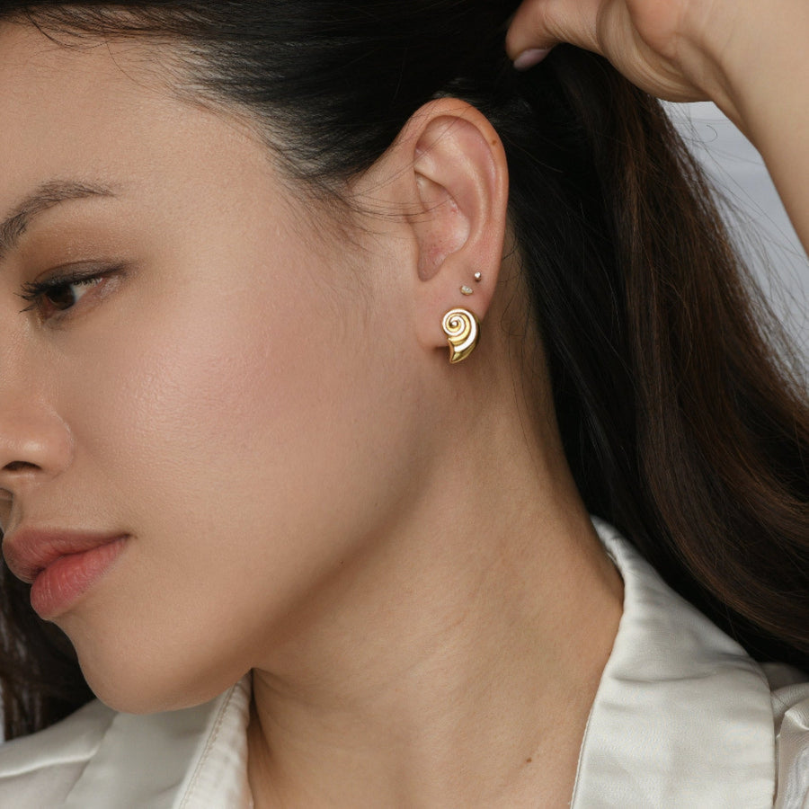 Myla Spiral Studs | Gold
