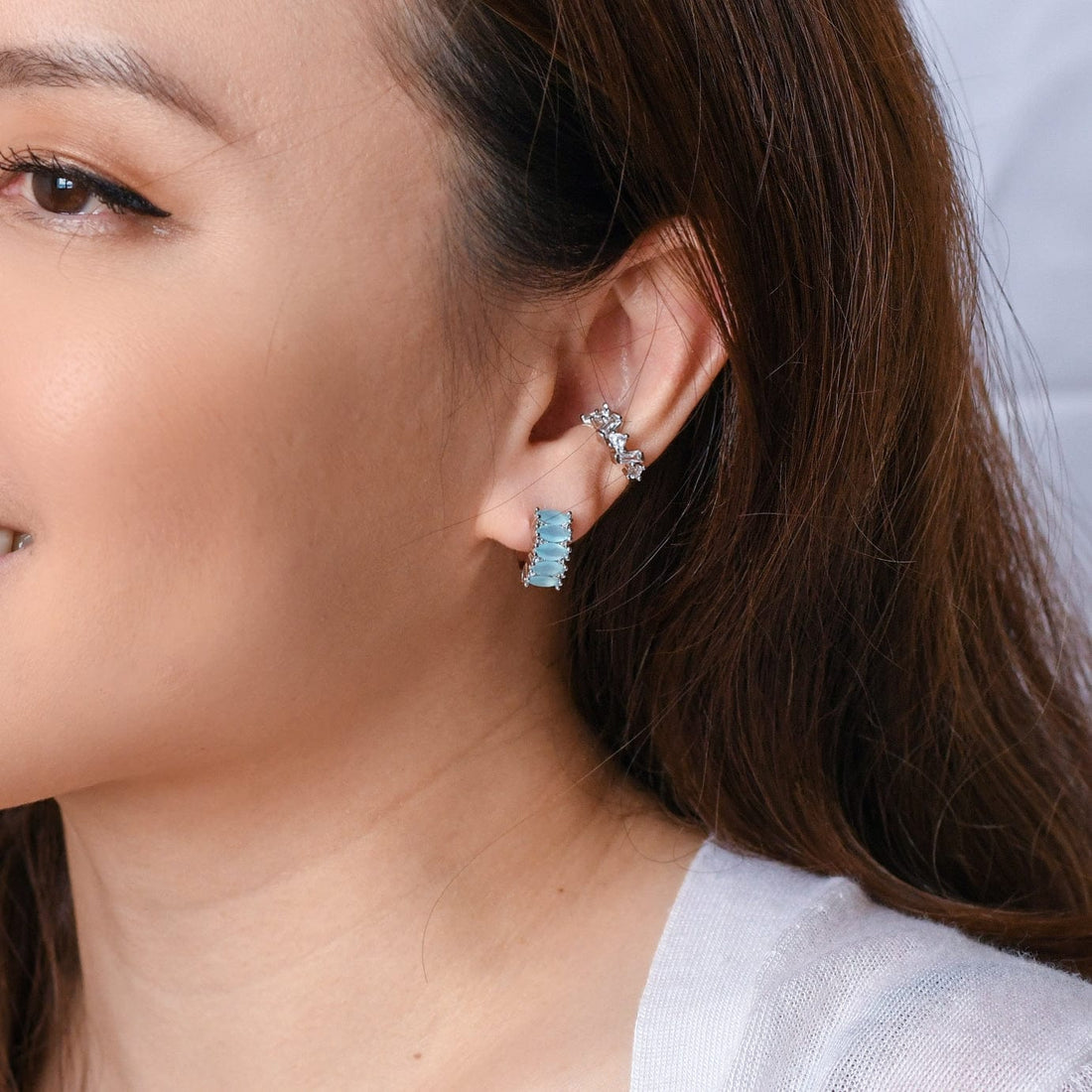 Jada Hoop | Arctic Blue Silver