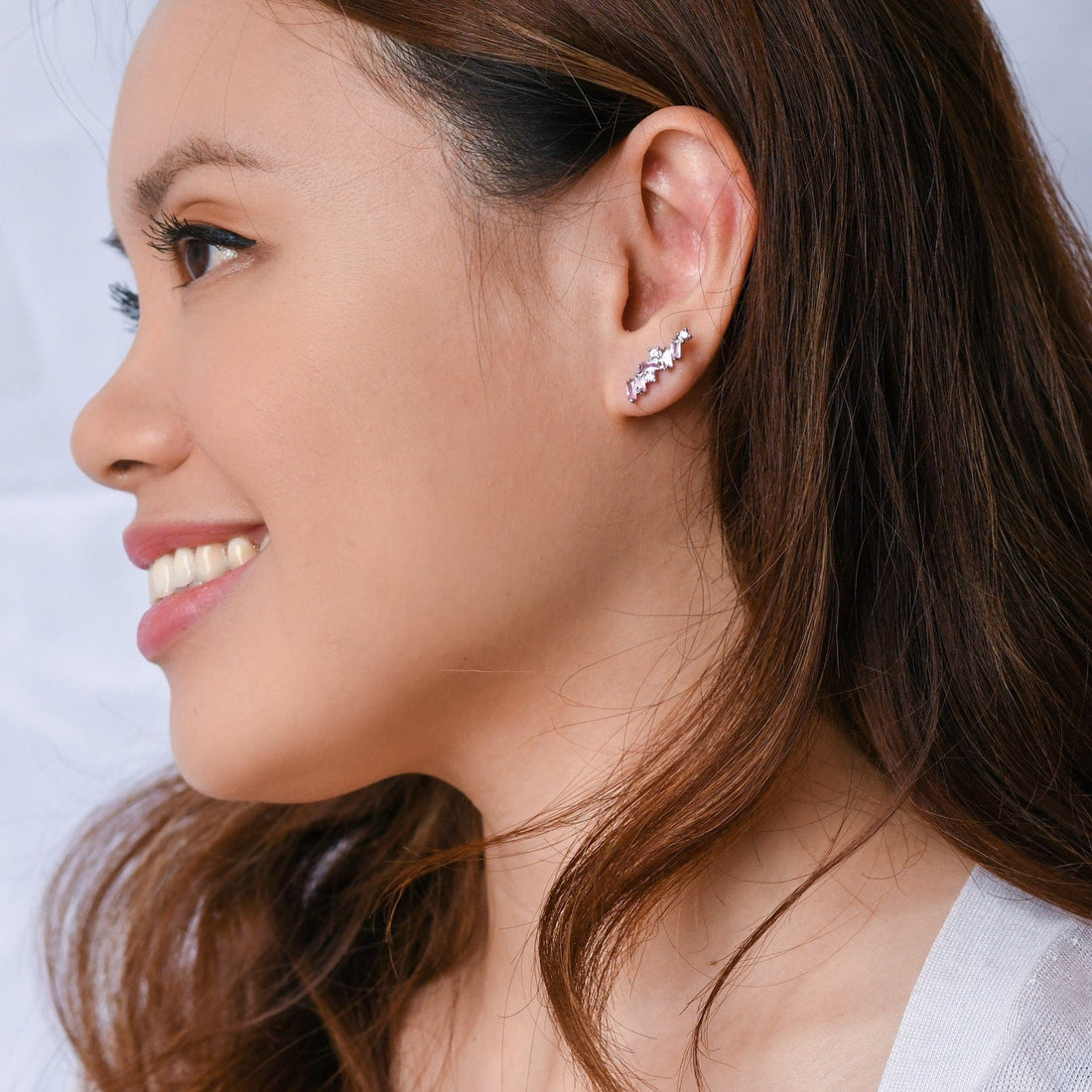 Zara Climber | Blush Silver