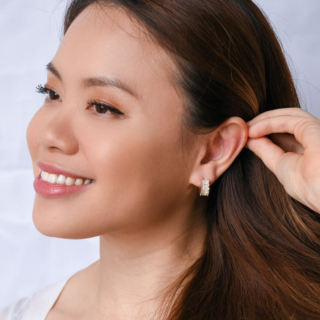 Jada Hoop | Porcelain 14k Gold