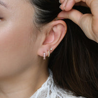 Kaia Mini Huggies | Baby Pink Rose Gold