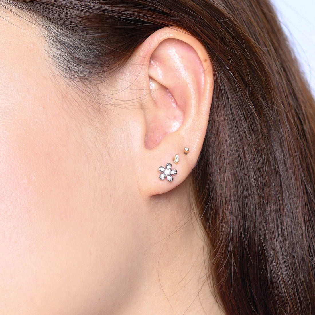Berbunga Studs | Silver