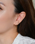 Orkid Studs | Opal Gold