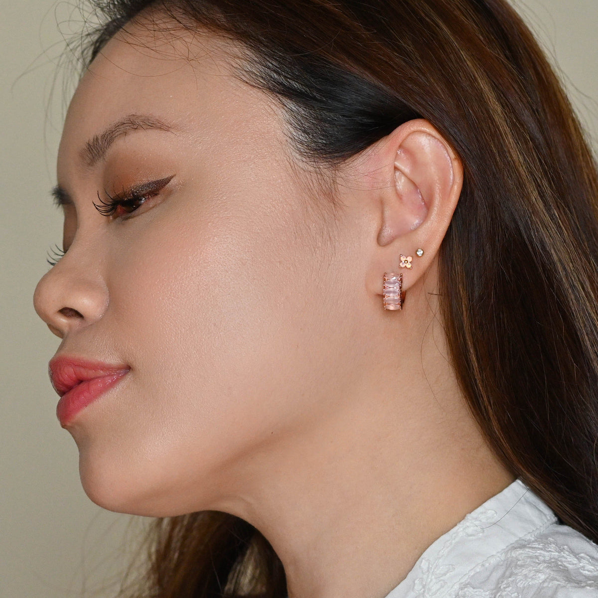 Orkid Studs | Opal Gold