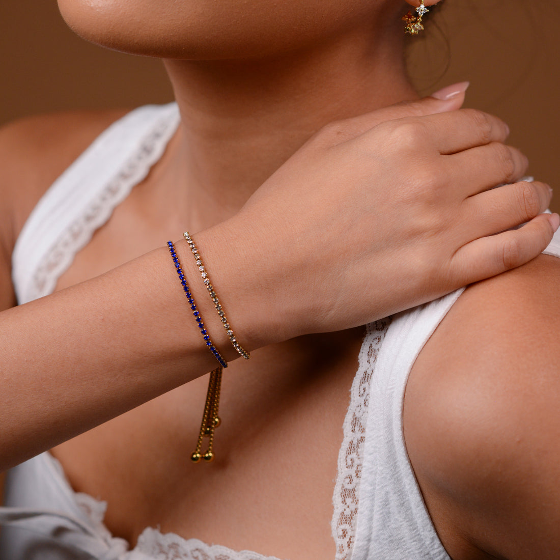 Laura Tennis Bracelet | Azure