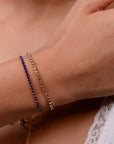 Laura Tennis Bracelet | Azure