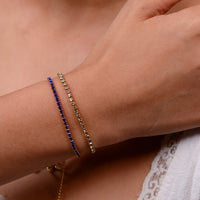 Laura Tennis Bracelet | Azure