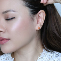 Mandarin Studs | Gold