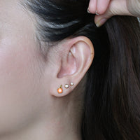 Mandarin Studs | Gold