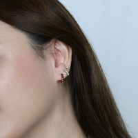 Aomi Hoops | Mahogany Silver