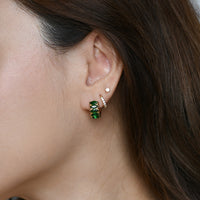 Jada Hoops | Emerald Gold