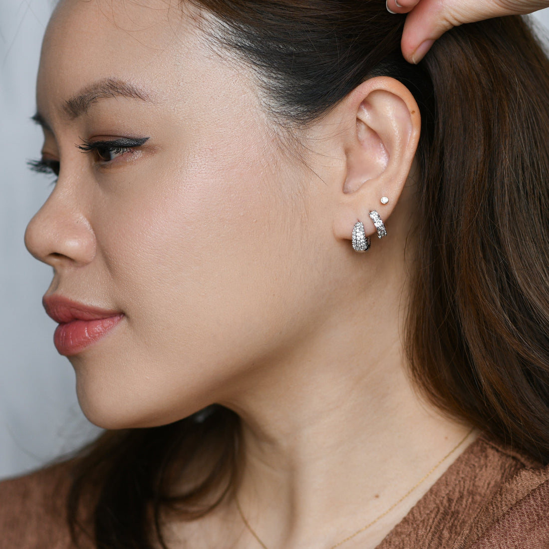 Hazel Hoops | Silver