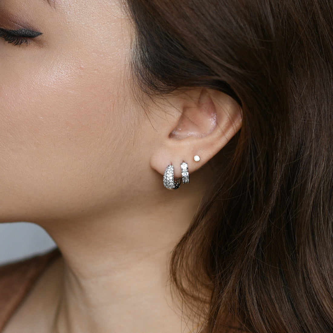 Hazel Hoops | Silver