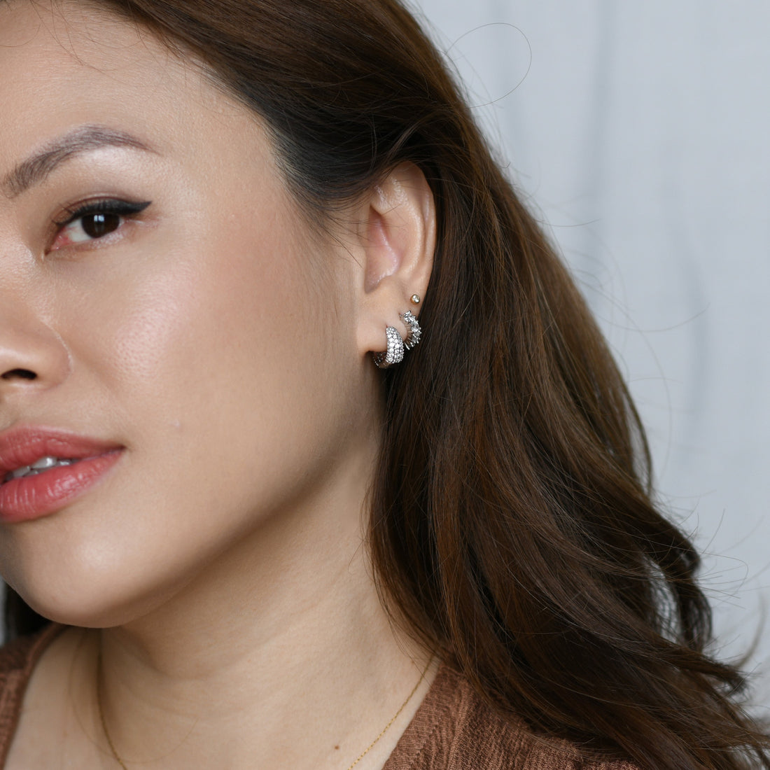 Hazel Hoops | Silver