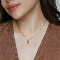 Anya Pink Pearl Necklace