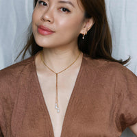 Sarin Open Pearl Necklace