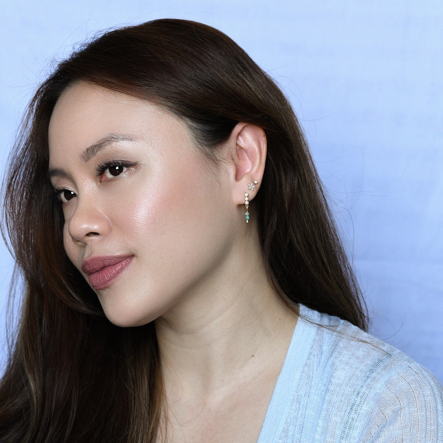 Esther Light Dangles | African Turquoise