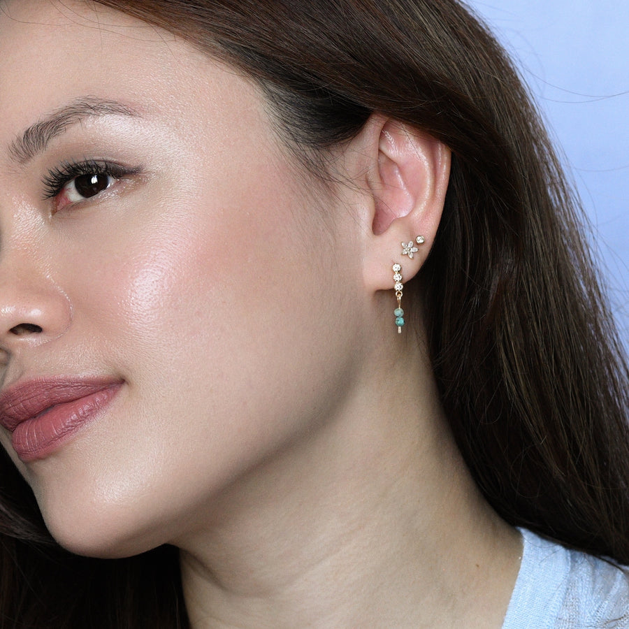 Esther Light Dangles | African Turquoise