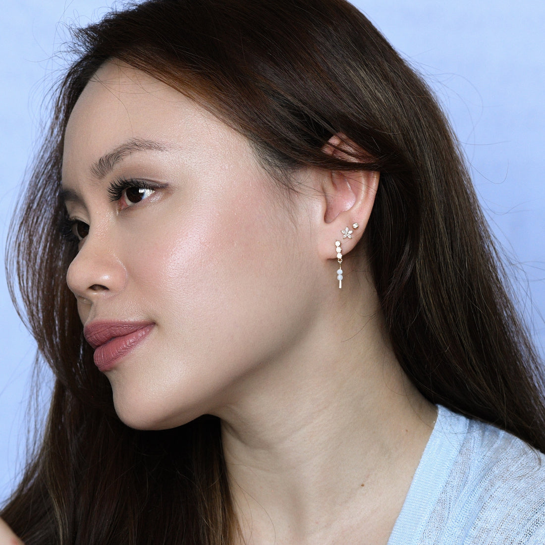 Esther Light Dangles | Moonstone