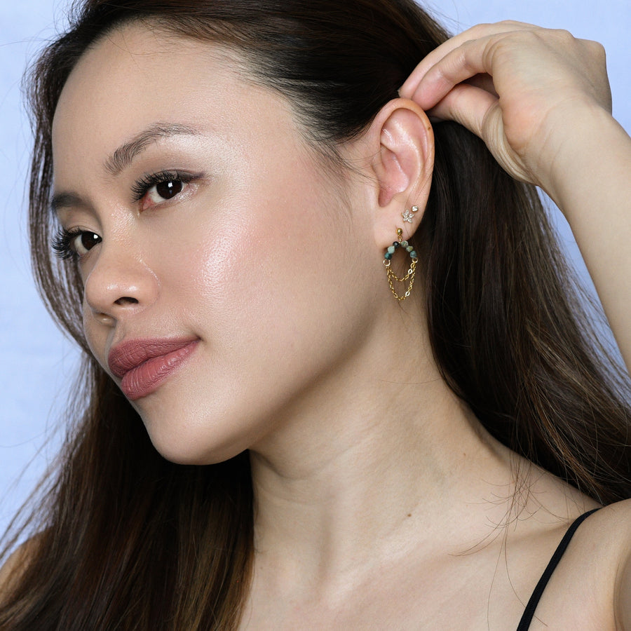 Belle Dancing Dangles | African Turquoise