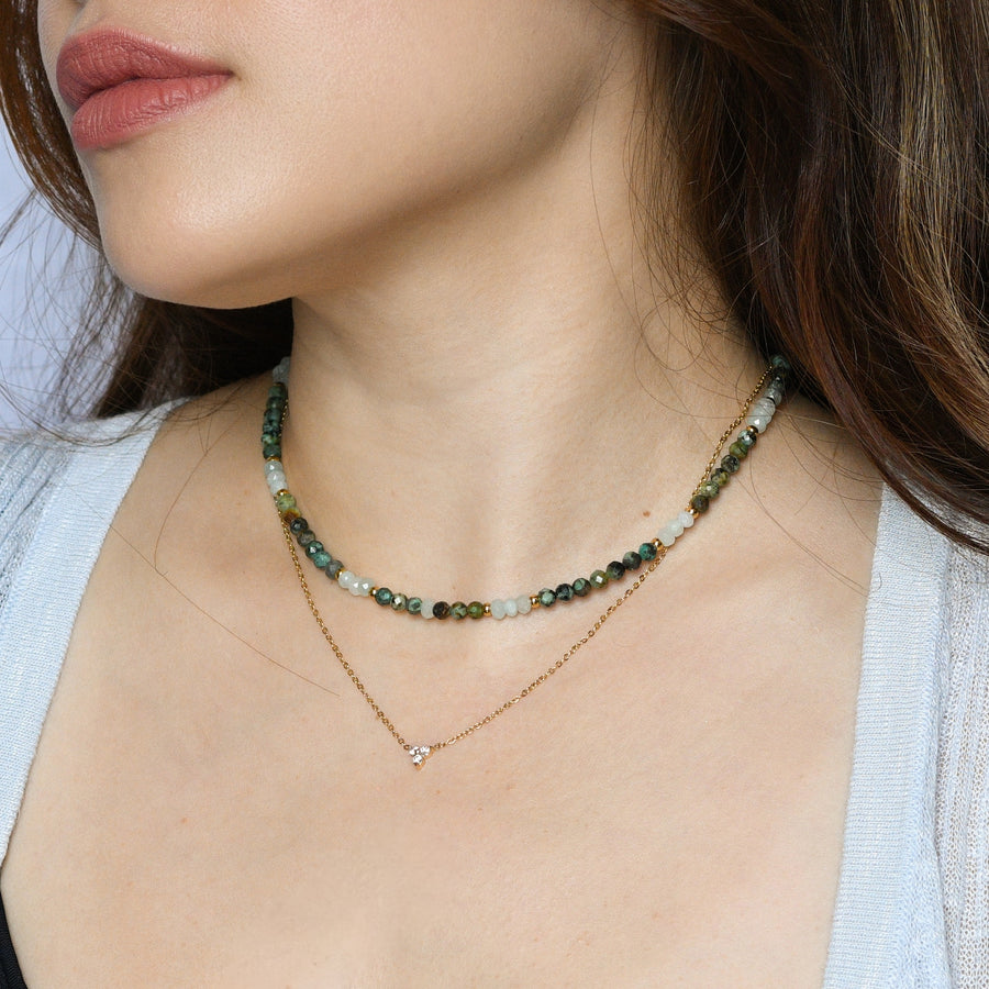 Elara African Turquoise Necklace