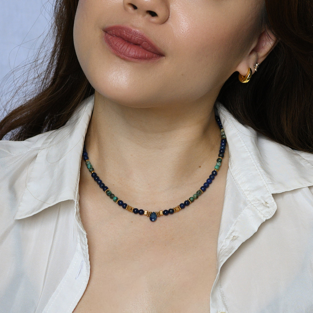 Indira Lapis Lazuli Necklace