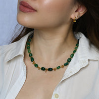 Tahlia Green Agate Necklace
