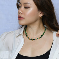 Tahlia Green Agate Necklace