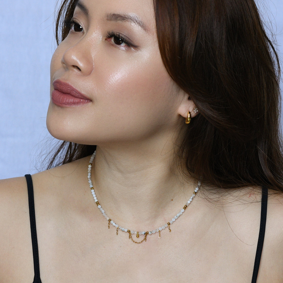 Yara  Veil Necklace |Moonstone