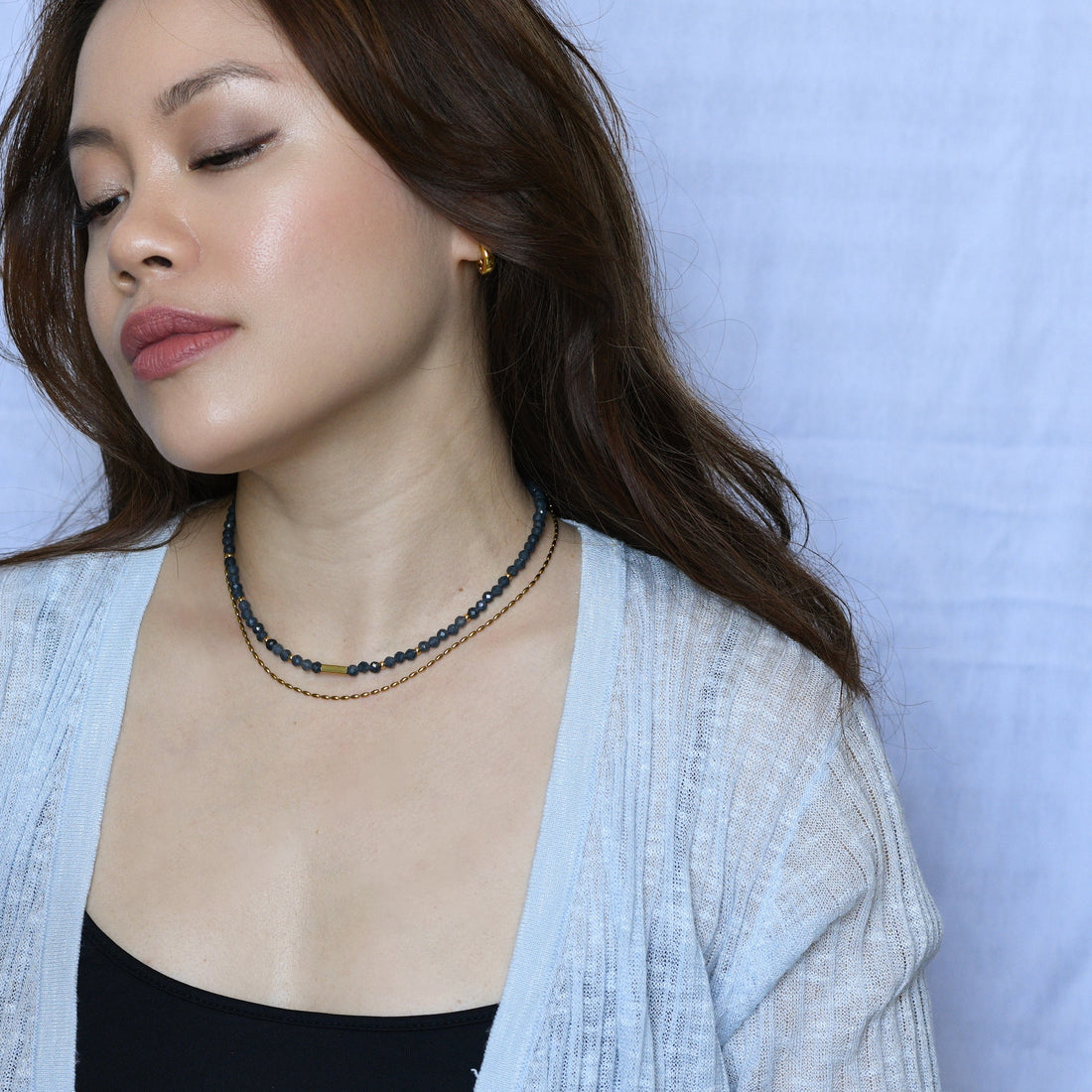 Sasha Necklace | Blue Sapphire
