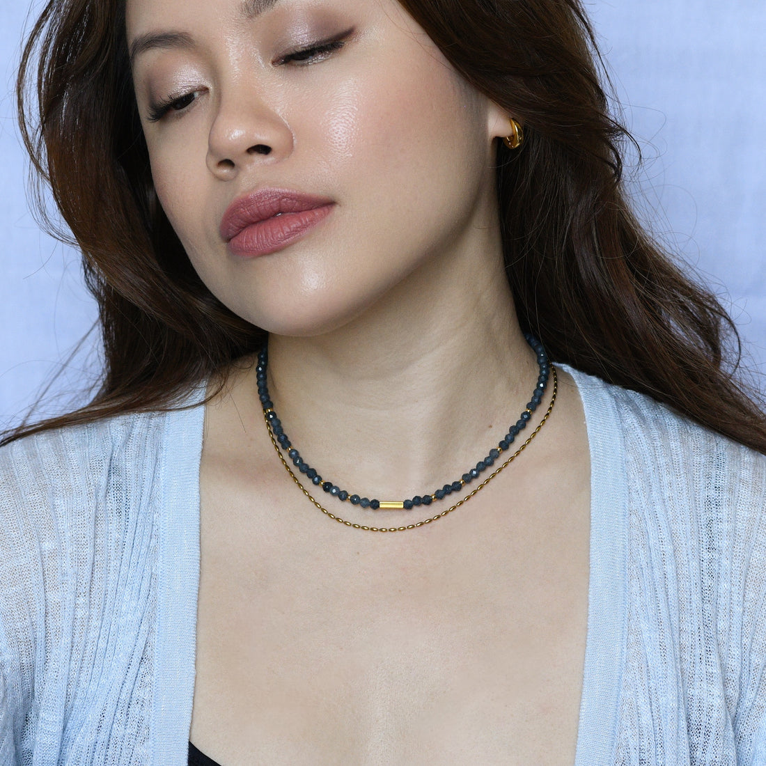 Sasha Necklace | Blue Sapphire