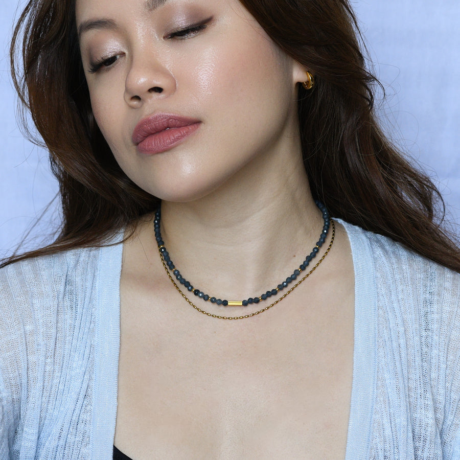 Sasha Necklace | Blue Sapphire