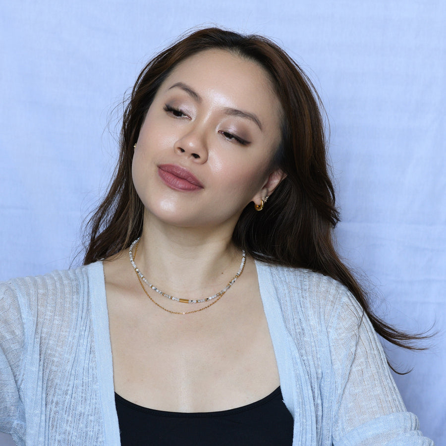 Sasha Layered Necklace | Moonstone