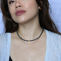 Sasha Layered Necklace | Blue Sapphire