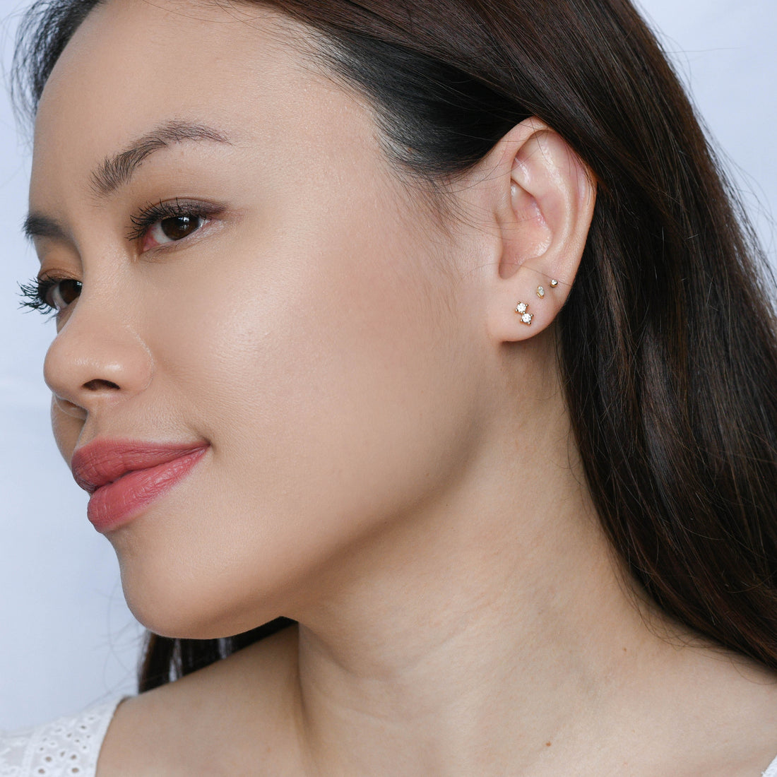 Hazel Studs | Gold