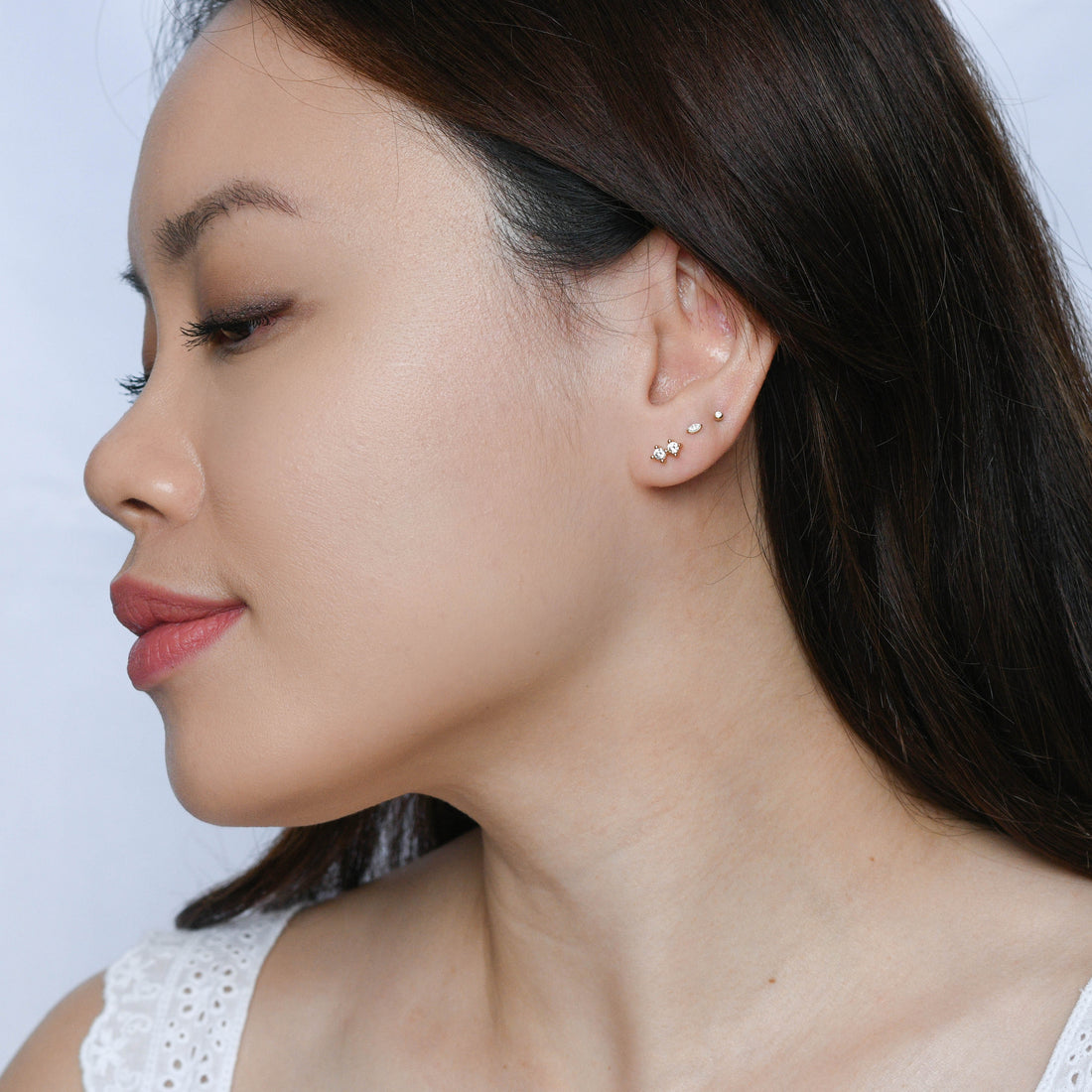Hazel Studs | Gold