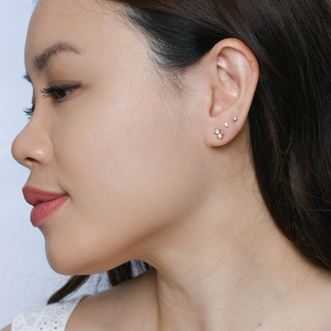 Hazel Studs | Rose Gold