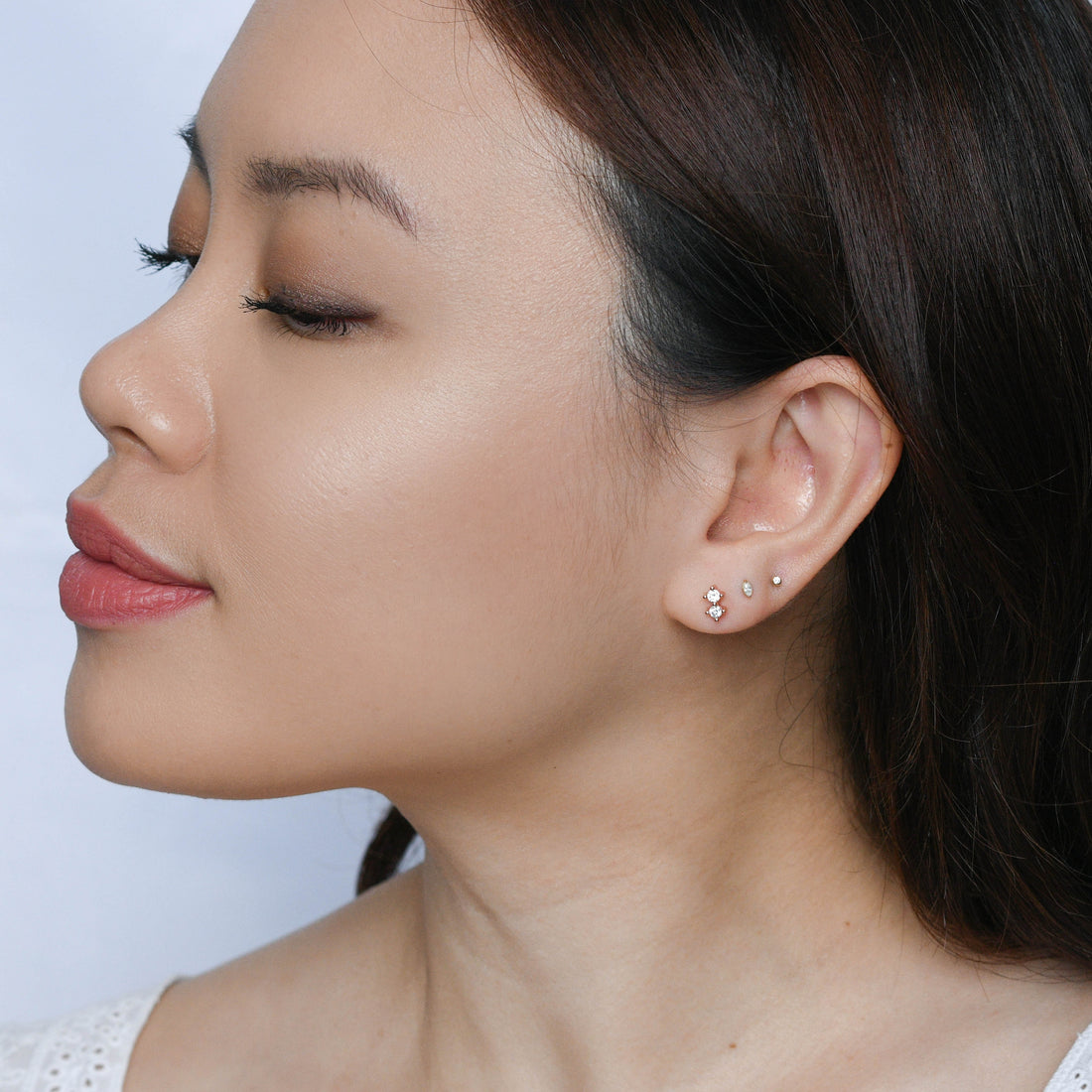 Hazel Studs | Rose Gold