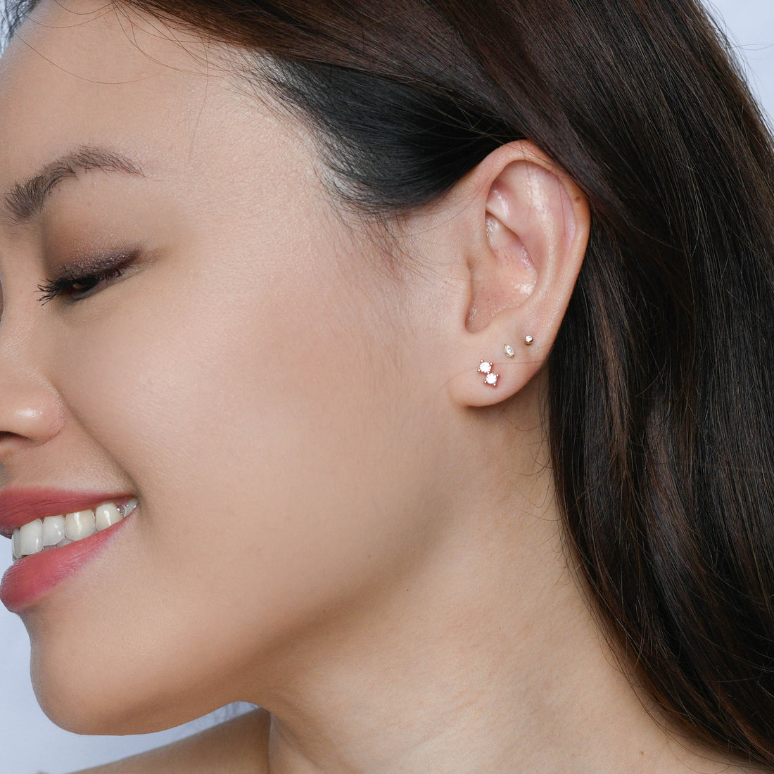 Hazel Studs | Rose Gold