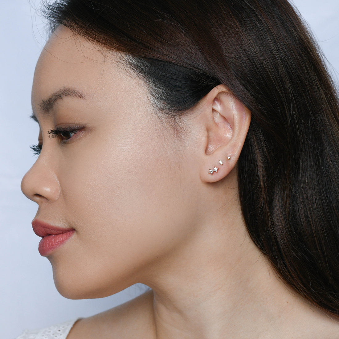 Hazel Studs | Rose Gold