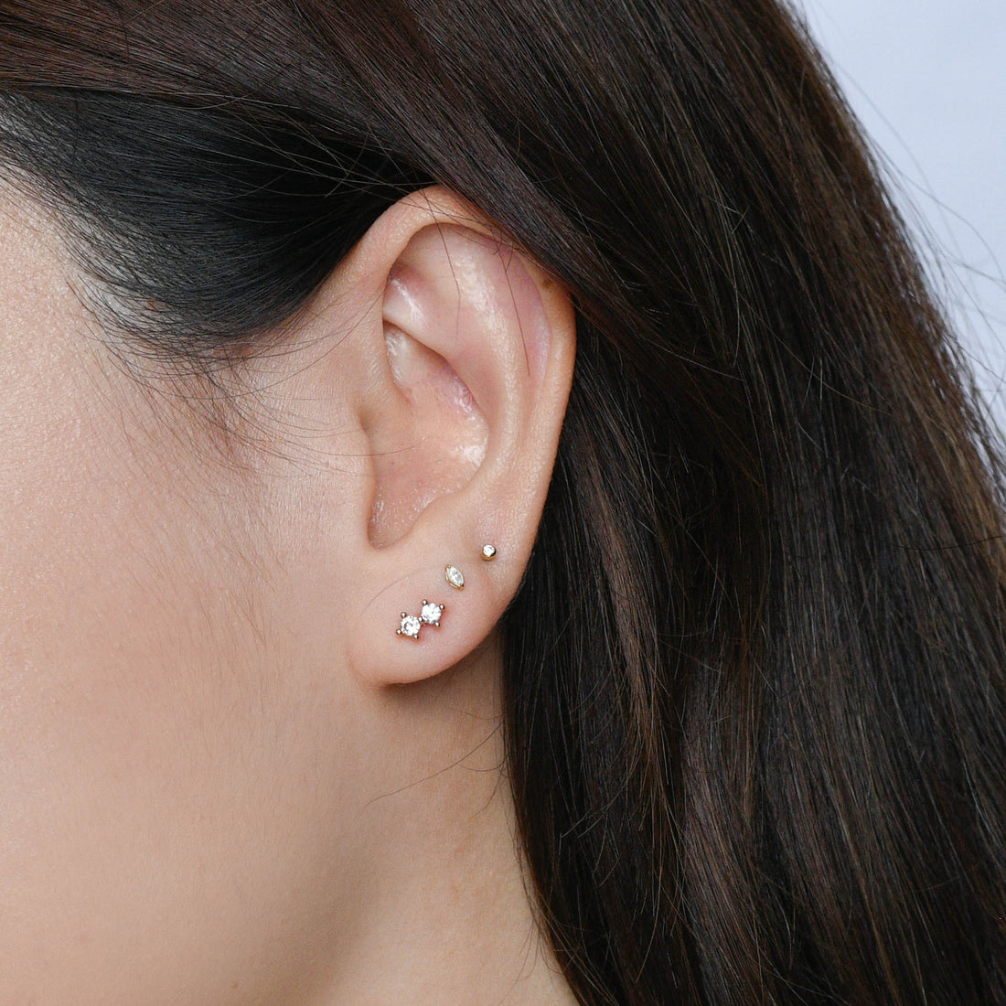 Hazel Studs | Rose Gold