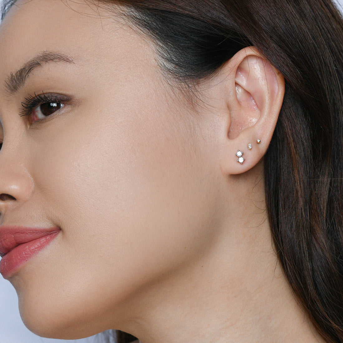 Hazel Studs | Silver