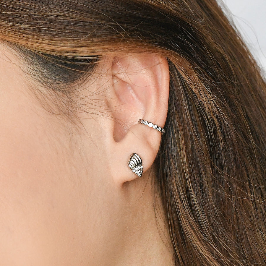 Seseh Conch Stud | Silver